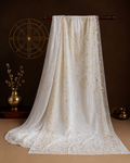 Mahnoor Ivory Gold Embroidered Suit in ivory gold cotton silk by Illyoon