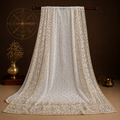 Sehar Ivory Pure Organza Dupatta in ivory pure organza by Illyoon